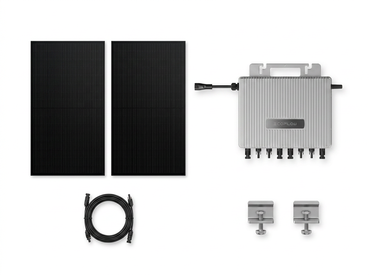 Microinverter + 2 Panels